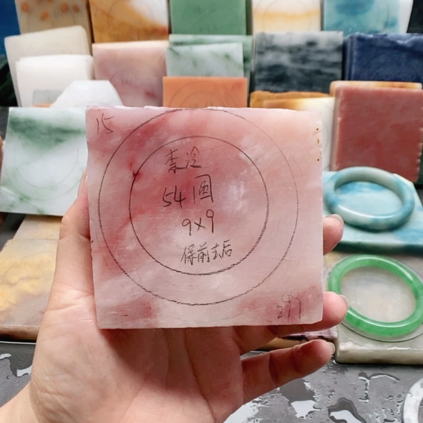 【闪购商品】石英质玉（金丝玉）手镯未镶嵌柰*✨加工定制