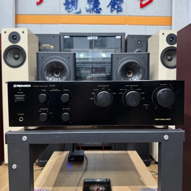 9新 pioneer/先锋 A-302两声道纯功放机，正常使用，运费自理