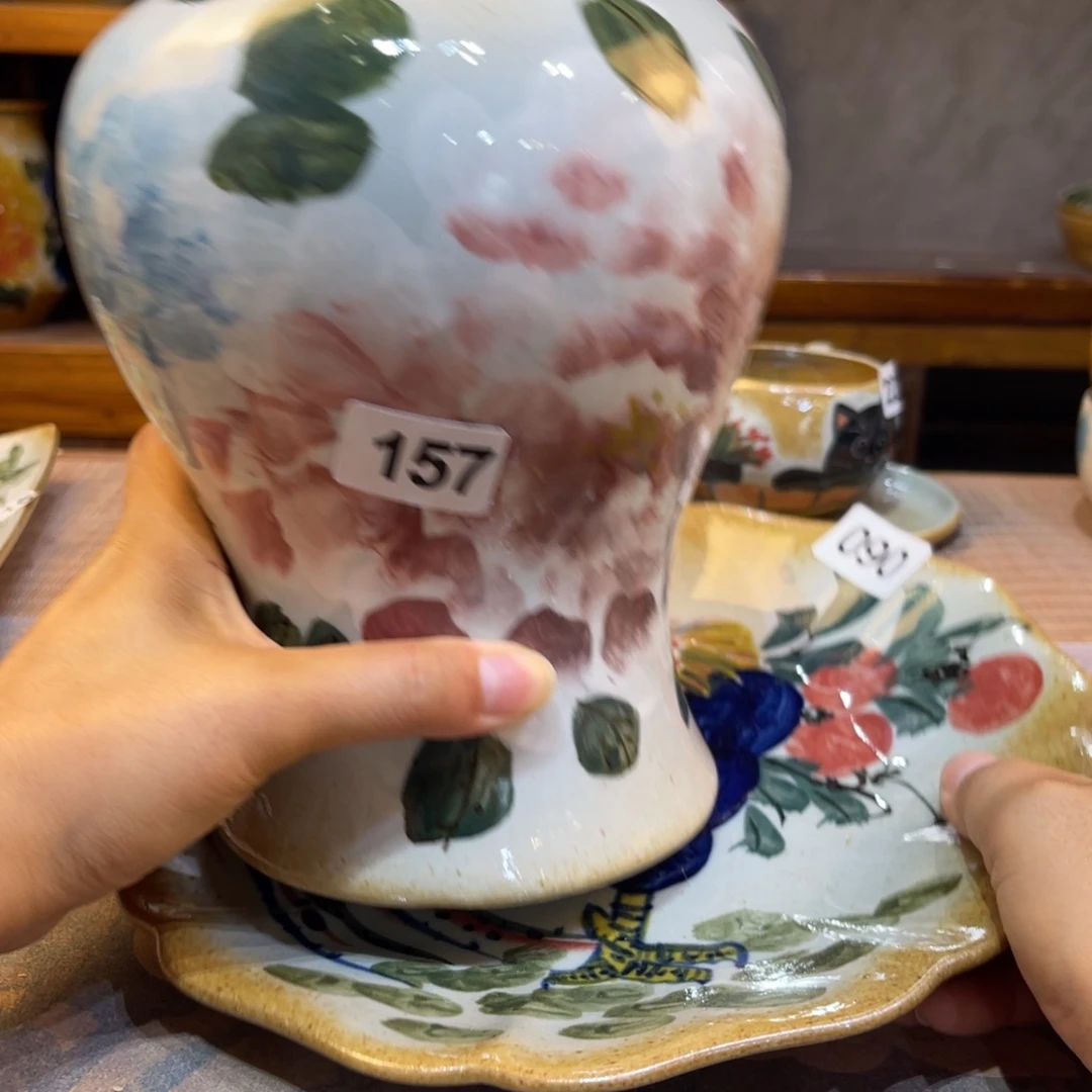北***娜瓷片景德镇手工制作微瑕