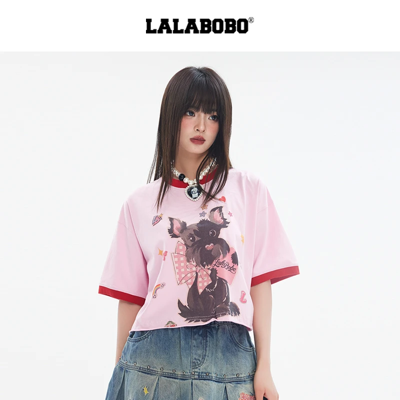 武汉LALABOBO2025年童趣妙想短袖T恤LBEB-WSDT36商场同款