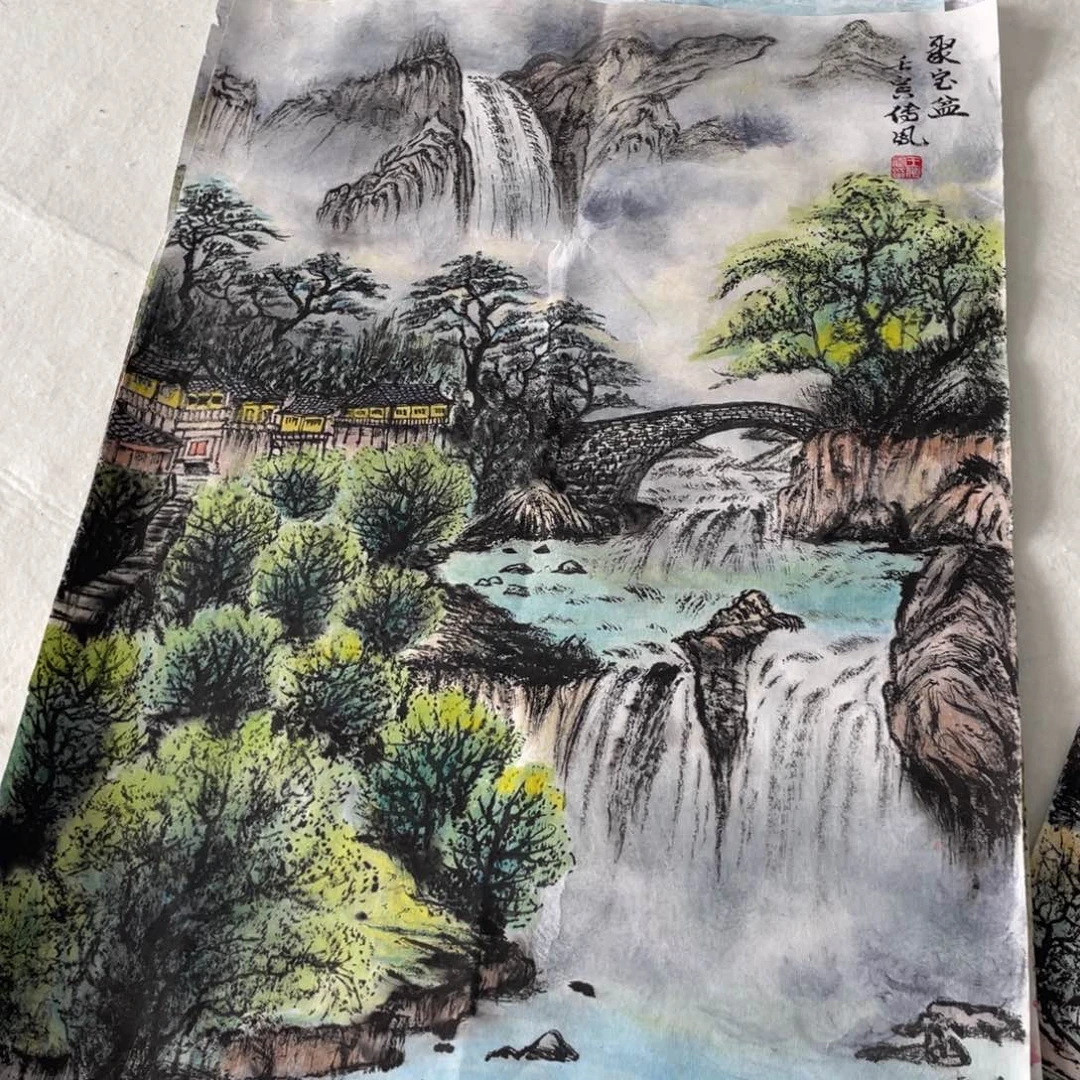 国画王传凤老师绘画