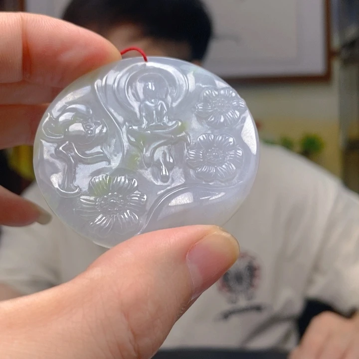 翡翠未镶嵌颈饰纯天然A货翡翠