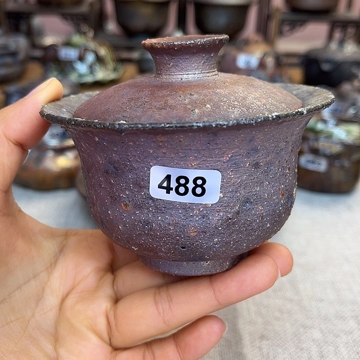 裸柴烧陶瓷手工茶器