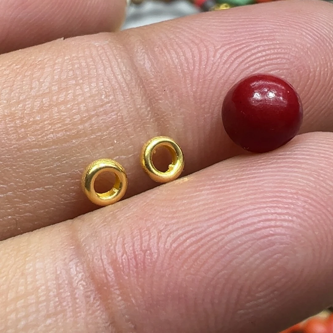 南红玛瑙18K金镶嵌颈饰