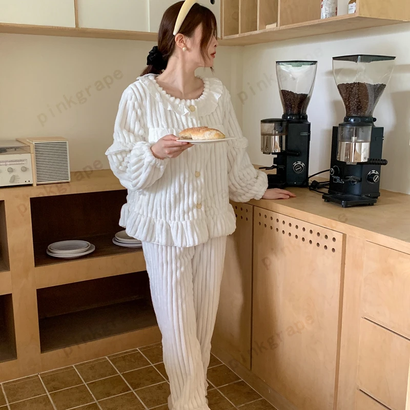 单层绒 女士冬季绒款轻奢家居服套装单层绒 小饭专属综合链接