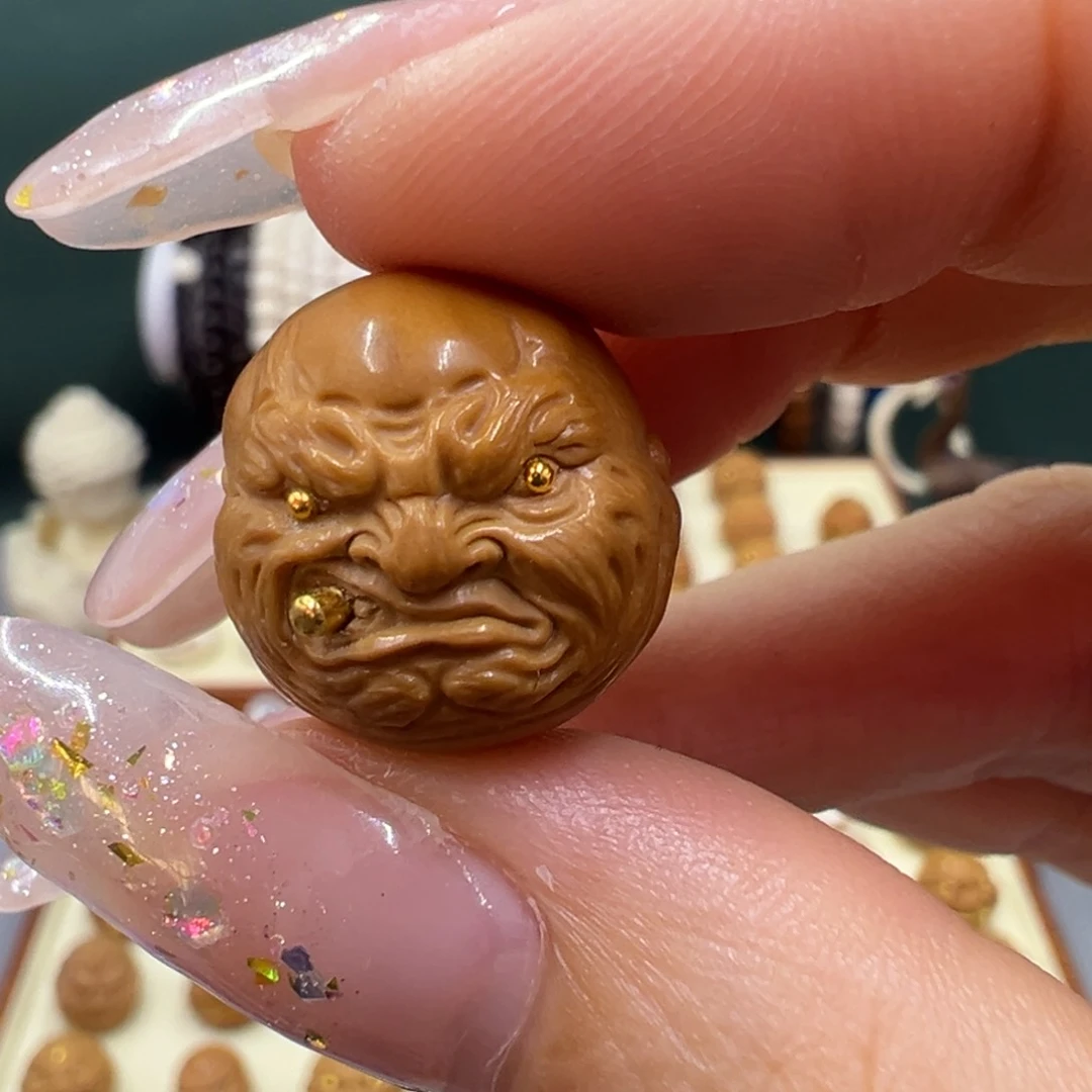 猴头核桃吊坠何*蛋单颗