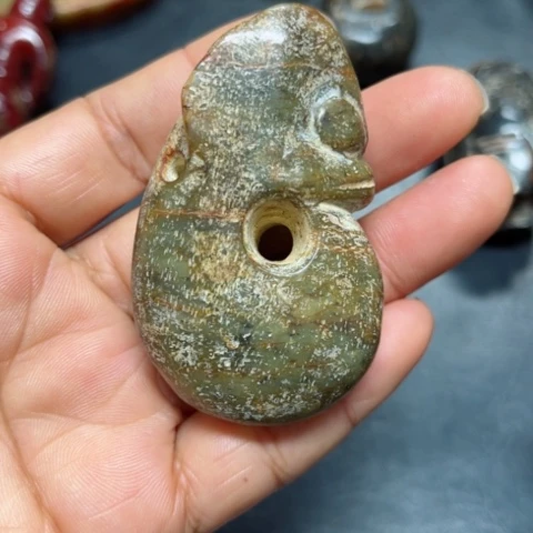 吊坠白玉菩提把件