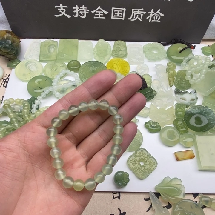 蛇纹石玉未镶嵌套链