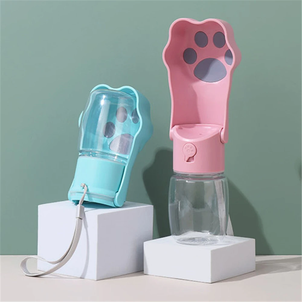 大容量便携户外宠物折叠水壶猫咪狗狗运动饮水器塑料材质轻巧耐用