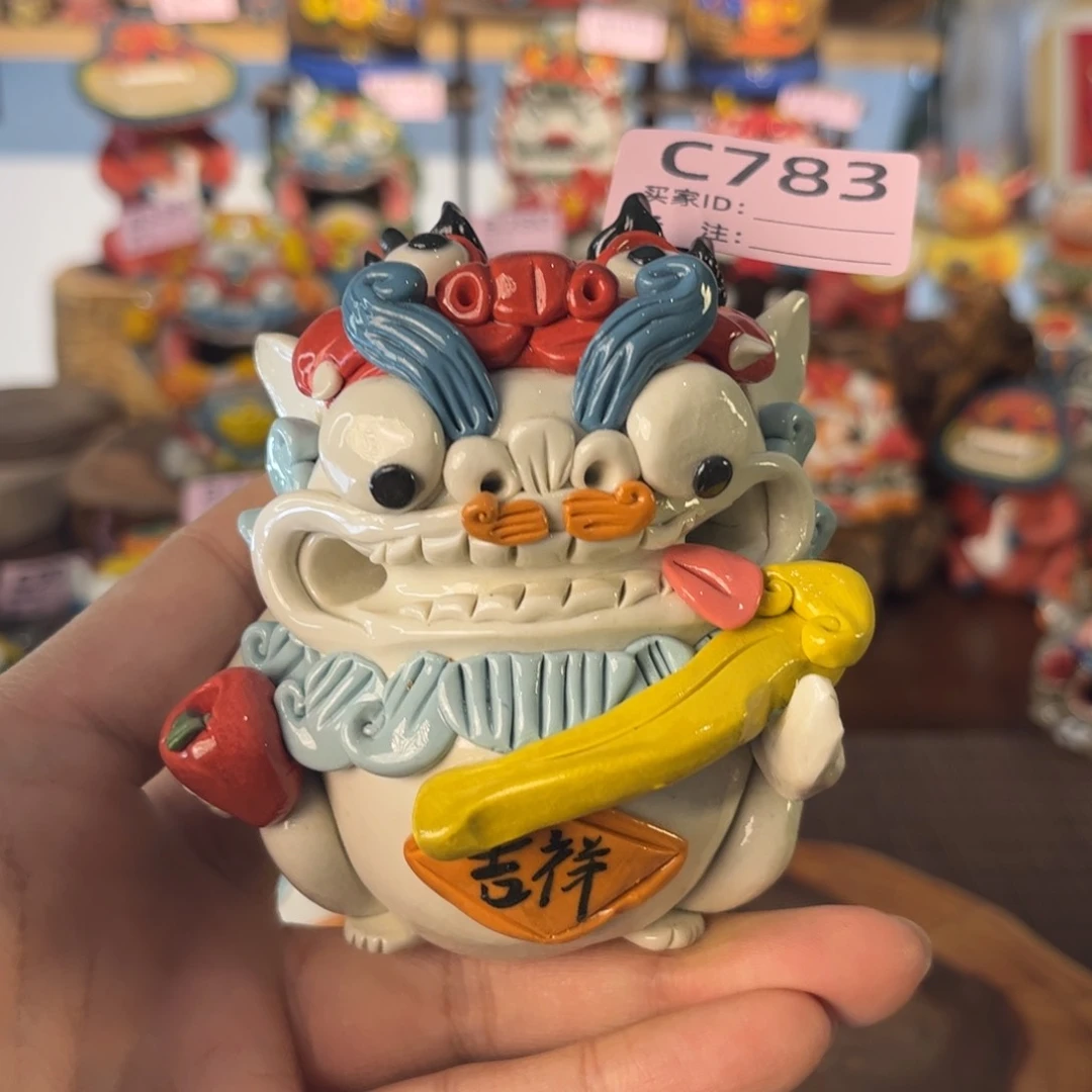 泥塑纯手工茶宠摆件