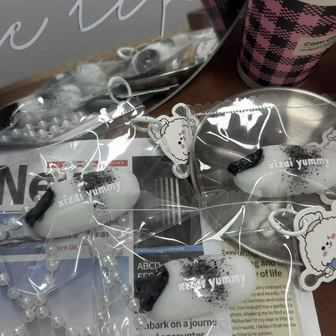 糯米泥【黑芝麻麻糍】喜仔yummy食物系硅胶捏捏礼物玩具