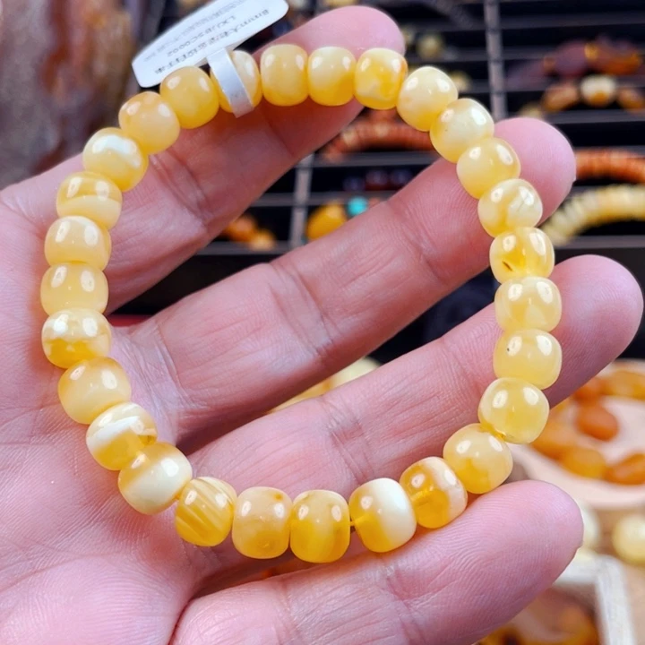 琥珀颈饰未镶嵌手串