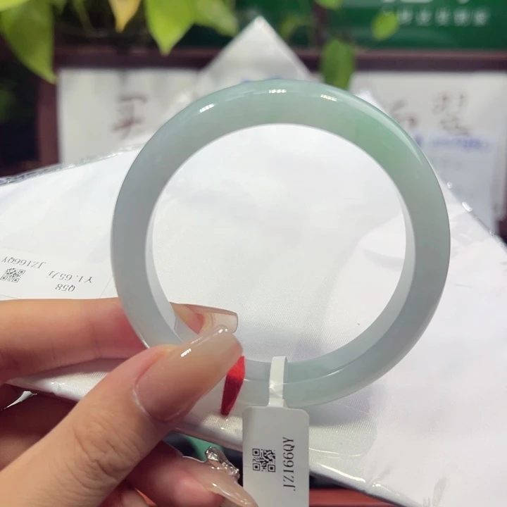 翡翠手镯未镶嵌天然缅甸翡翠A货手镯 15