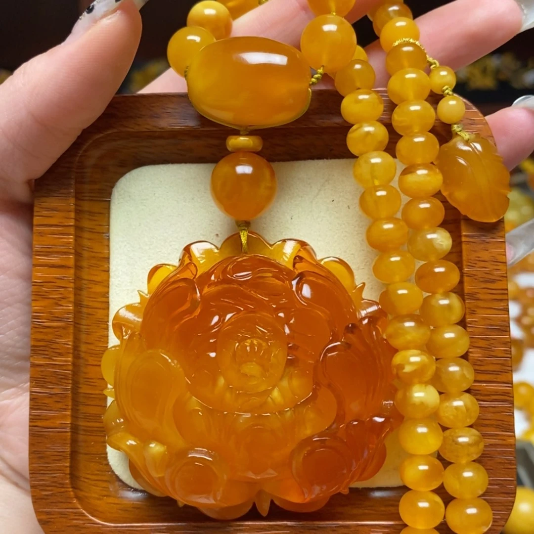 【闪购商品】蜜蜡颈饰未镶嵌项链