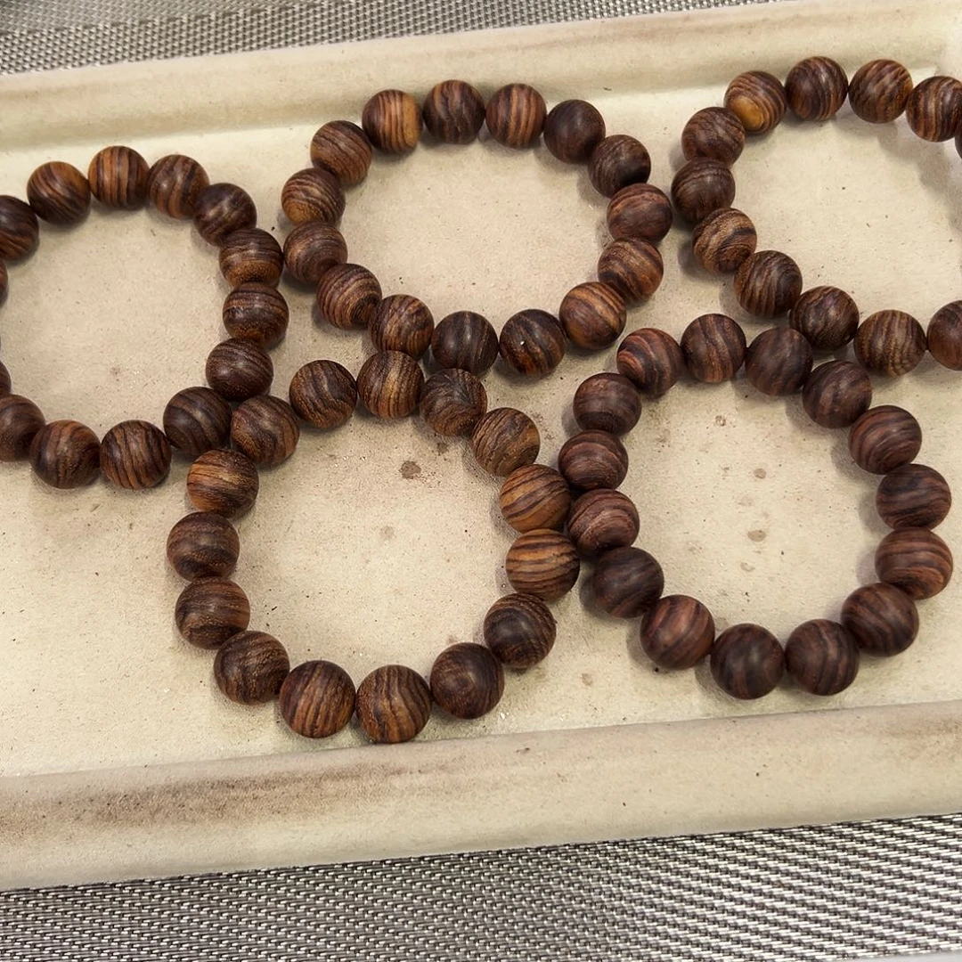 手串/手链黄花梨/降香黄檀15mm圆珠难闻粗抛无胶无腊