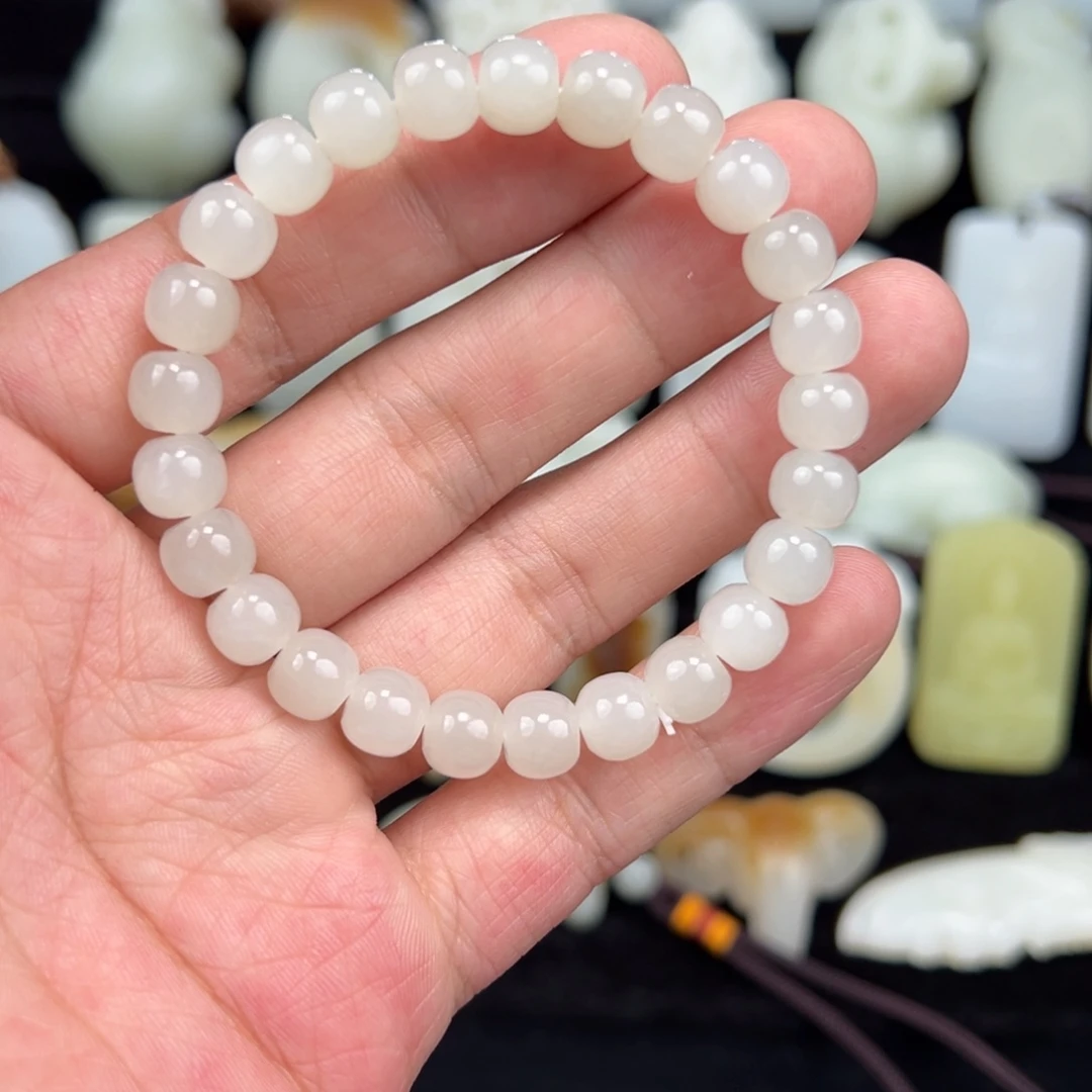 和田玉未镶嵌手链