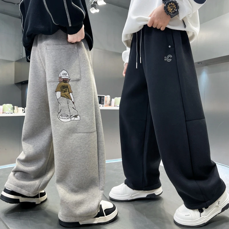 裤子休闲春秋卡通男童中大童