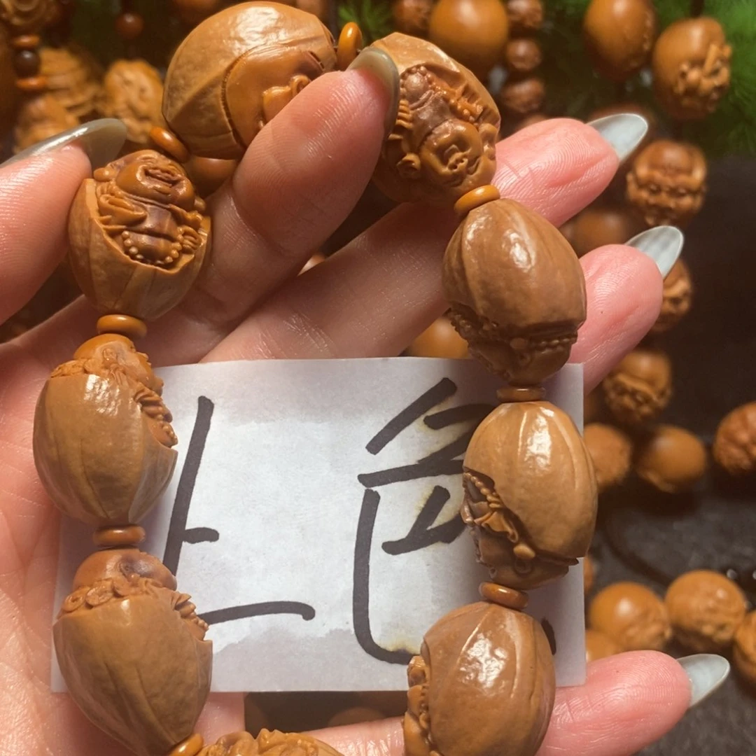 橄榄核手串/手链包衣弥勒微花