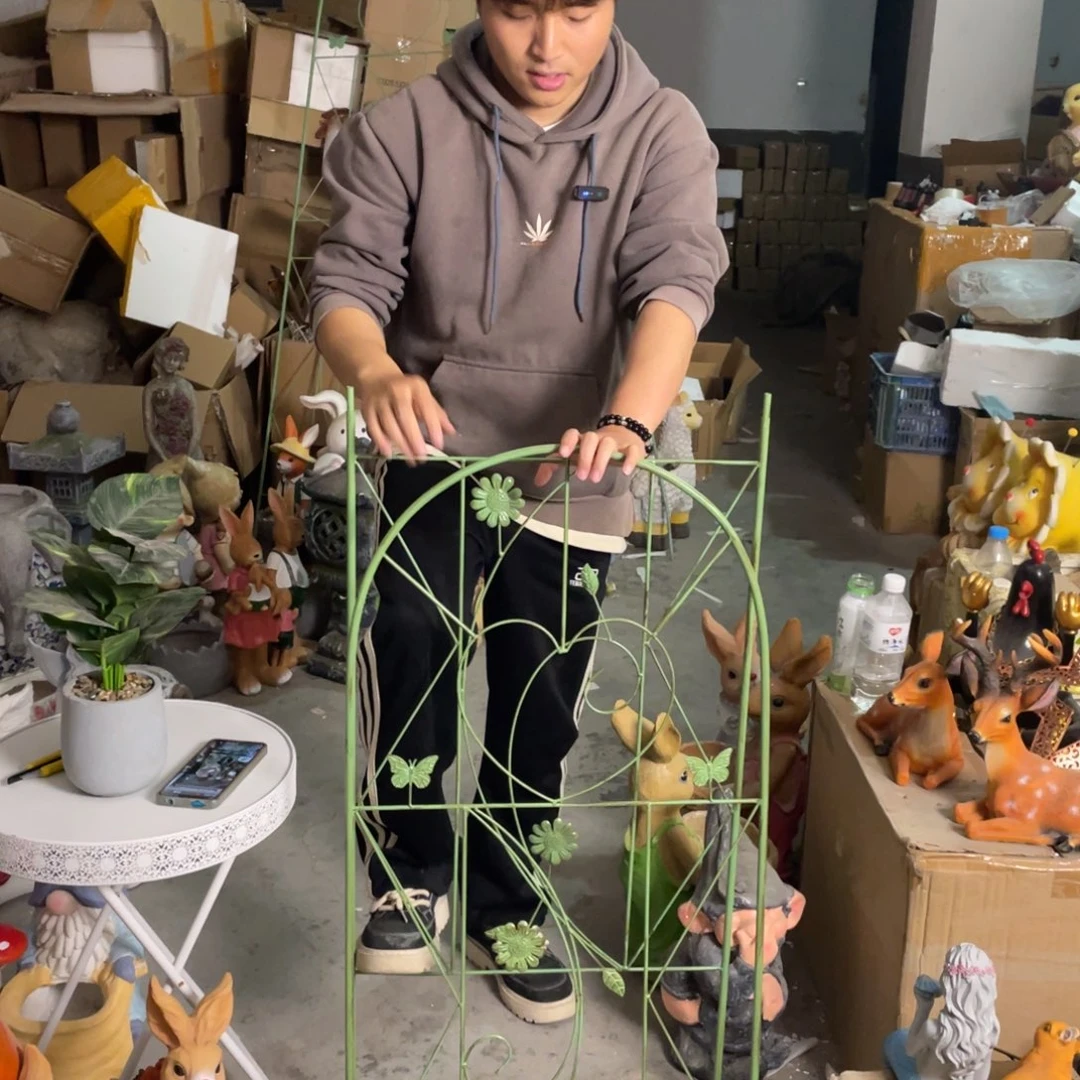 【闪购商品】陶瓷摆件绿色爬藤架摆件
