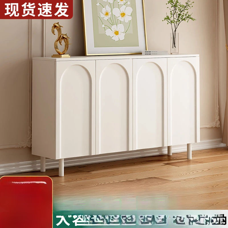 新疆包邮法式鞋柜家用门口入户玄关柜一体靠墙鞋架网红收纳柜省空