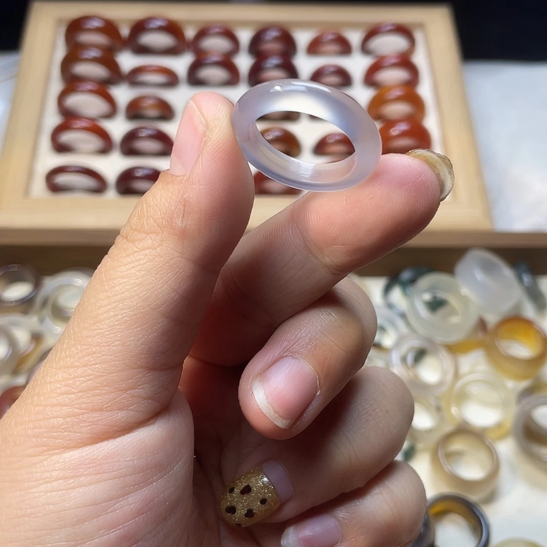 玛瑙/玉髓合金戒指A25港17不退换