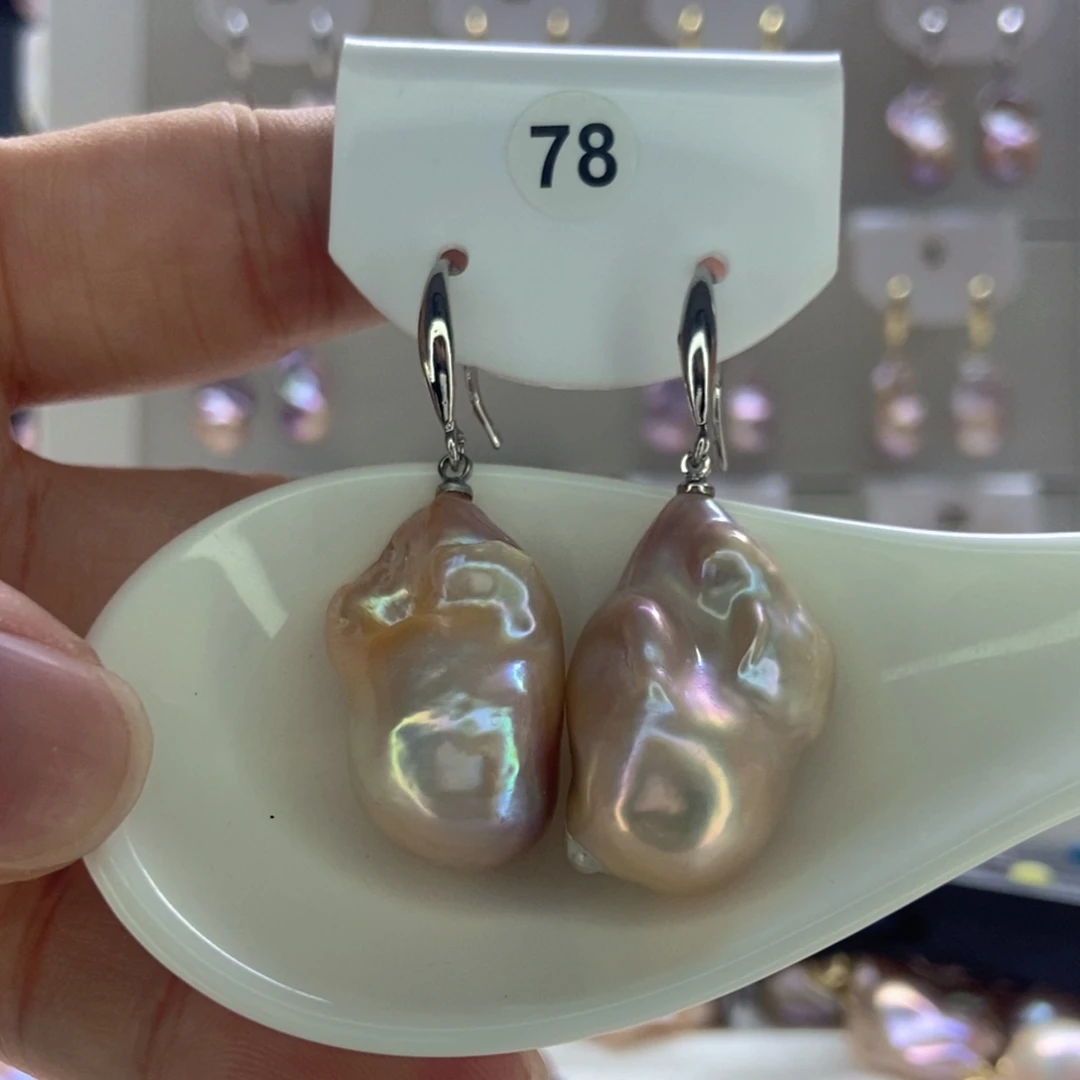 没***！银S925镶嵌淡水珍珠颈饰78