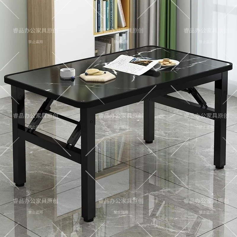 折叠桌子免安装折叠桌摆地摊桌子矮桌便携式吃饭桌子长方形小桌子