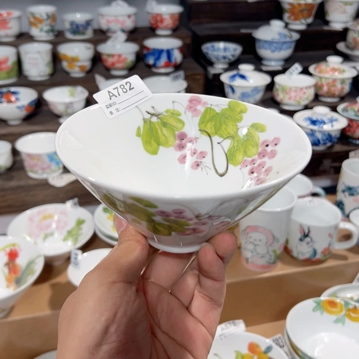 景德镇手工手绘陶瓷6寸