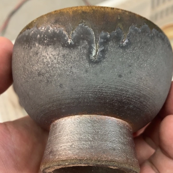 柴烧茶具茶杯大放漏