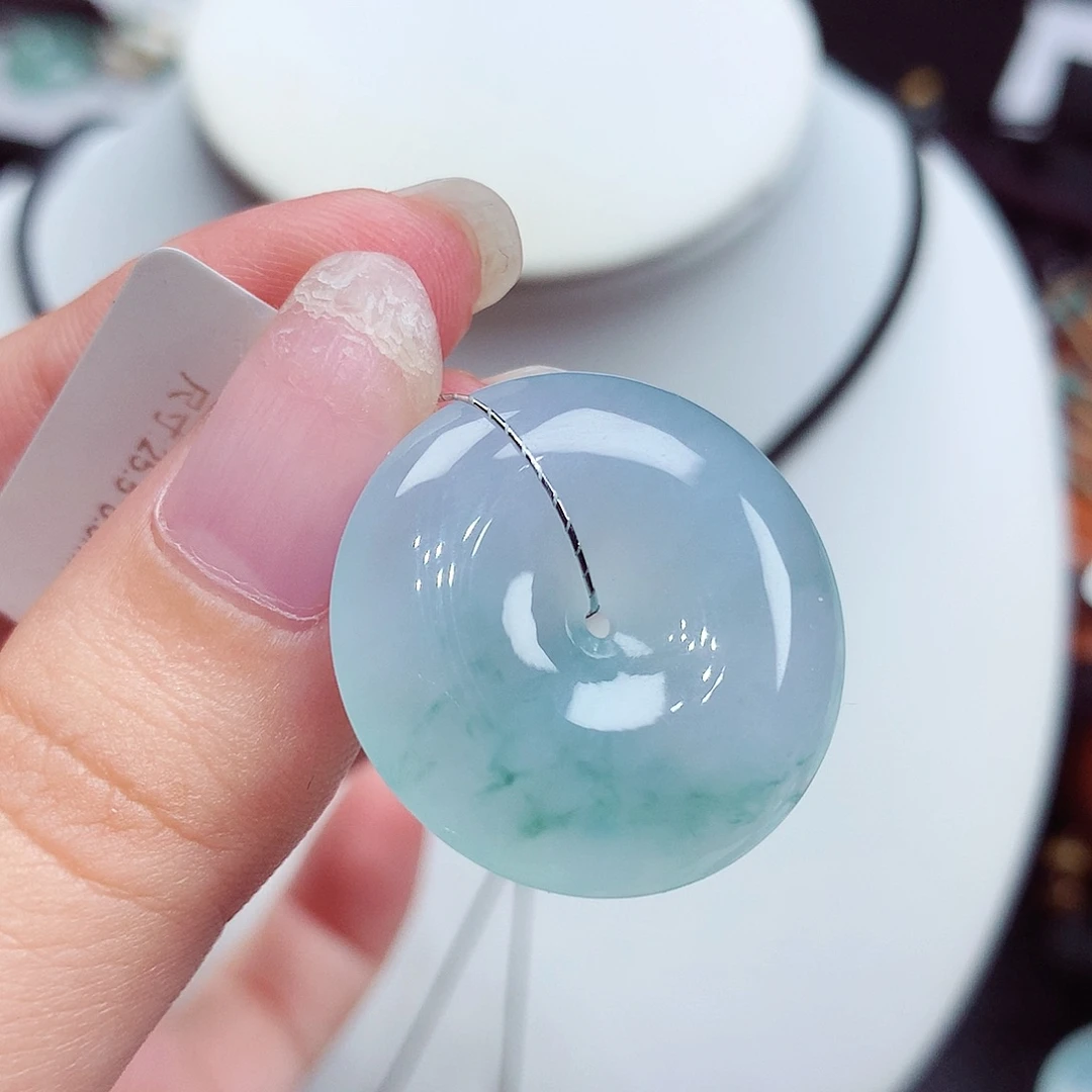 翡翠未镶嵌颈饰翡翠20，25.5/6