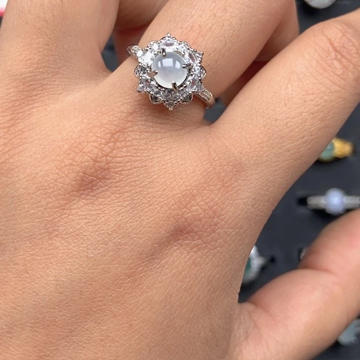 艳***9翡翠未镶嵌戒指戒指