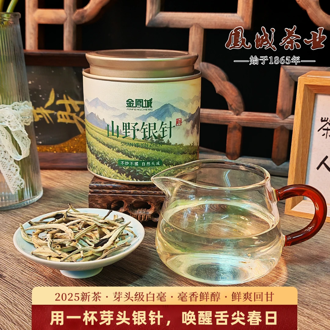 2025年新茶正宗特级白亳银针春茶头采单芽毫香小罐装送礼自己喝