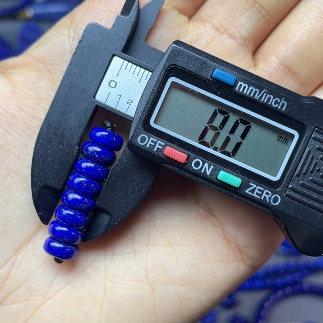 青金石未镶嵌8mm隔片配饰