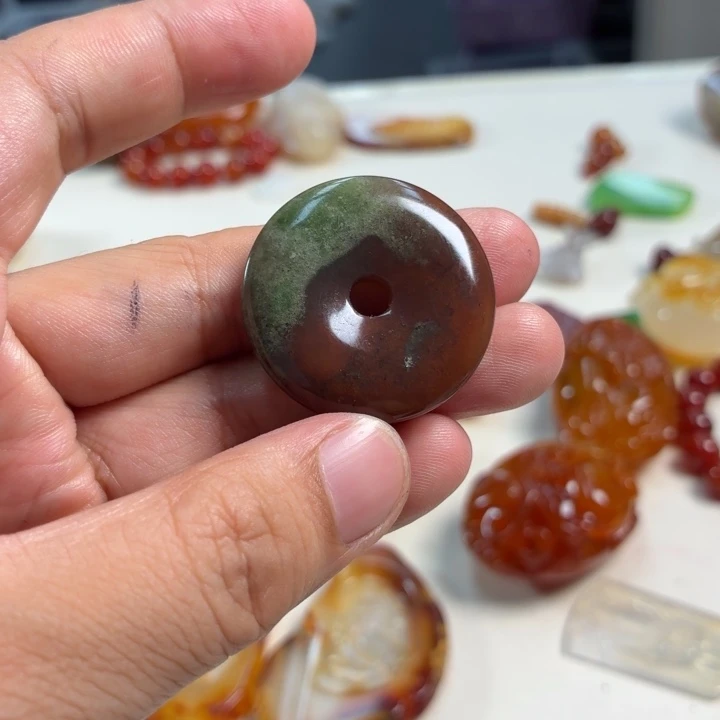 玛瑙/玉髓未镶嵌吊坠(不含链)