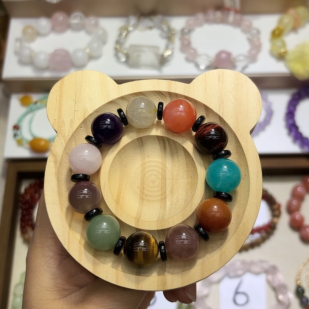 石英石纯铜多宝设计感手串