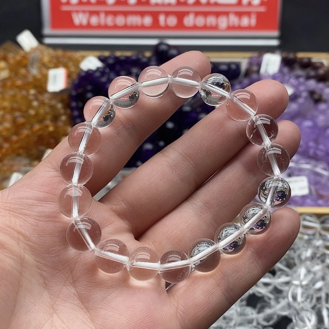 未镶嵌手链水晶7A白水晶10+
