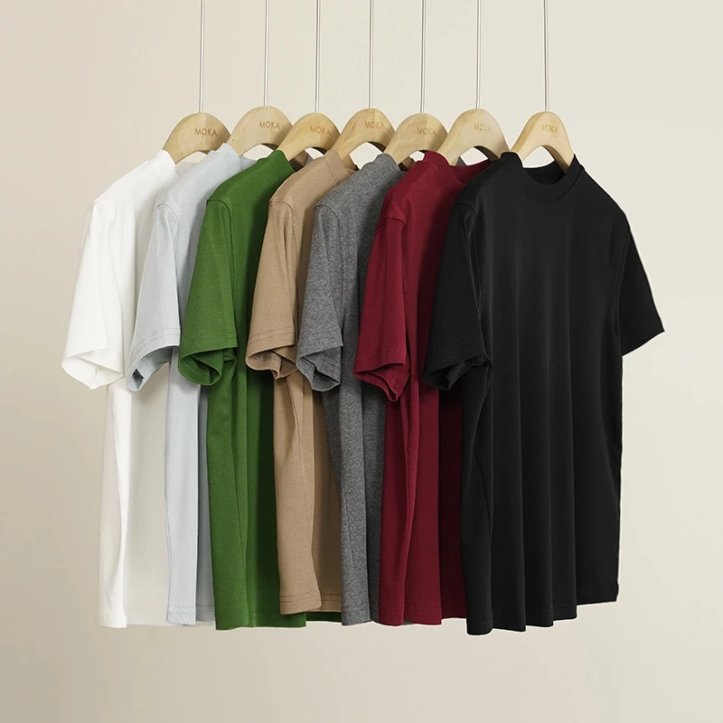 低调知识分子风春夏简约基础纯色百搭打底女士T恤（250221）