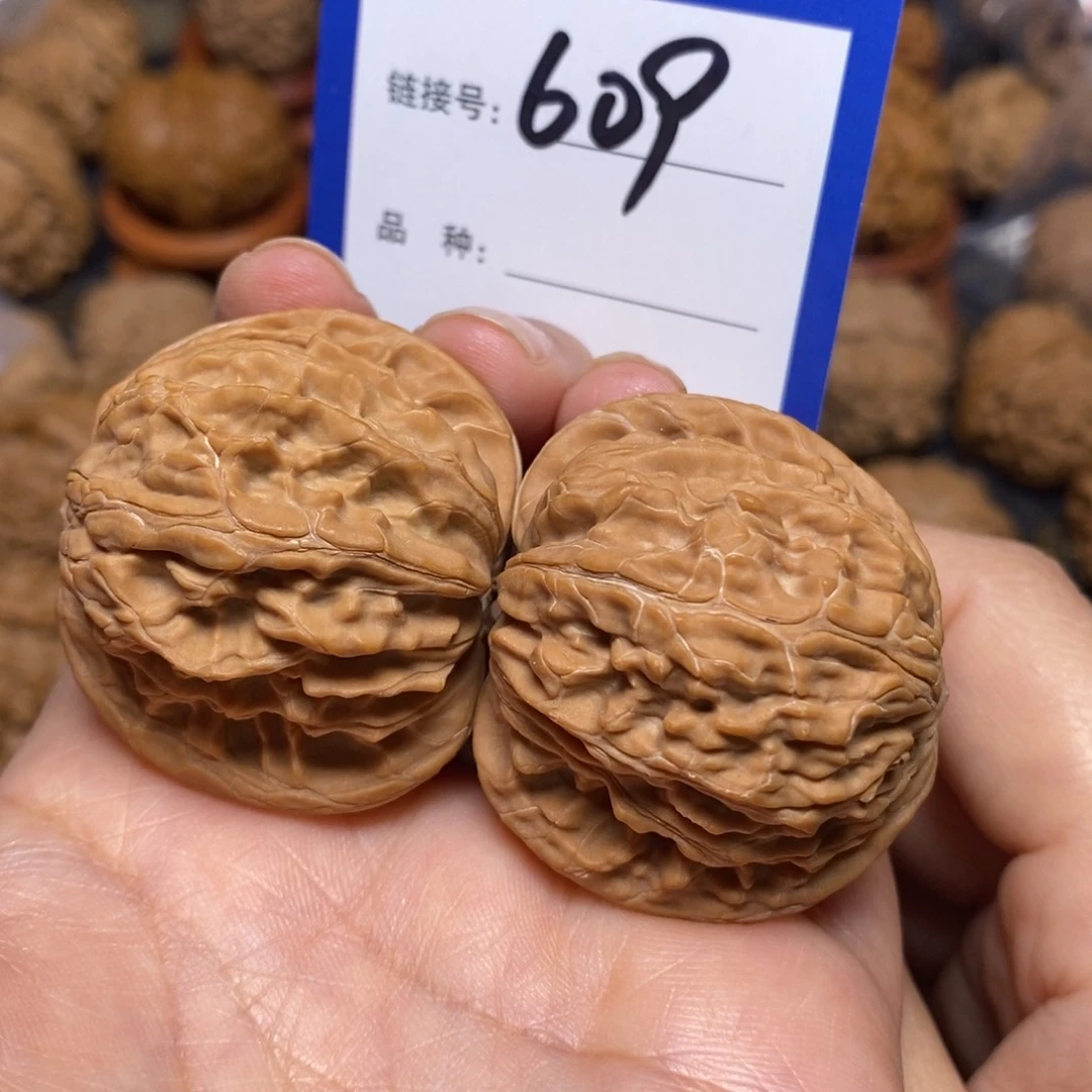 文玩核桃把件磨盘全品40。609