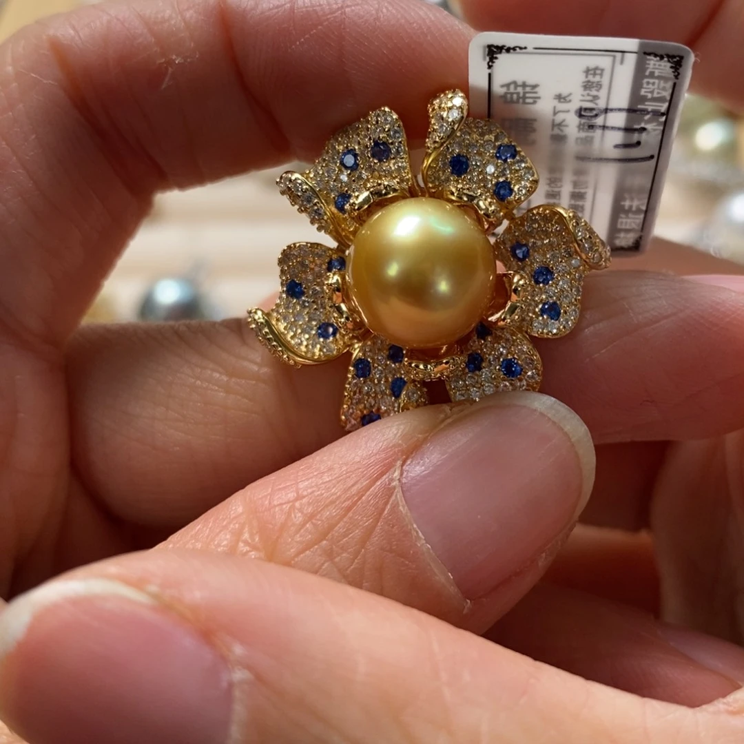 海水珍珠颈饰银S925镶嵌