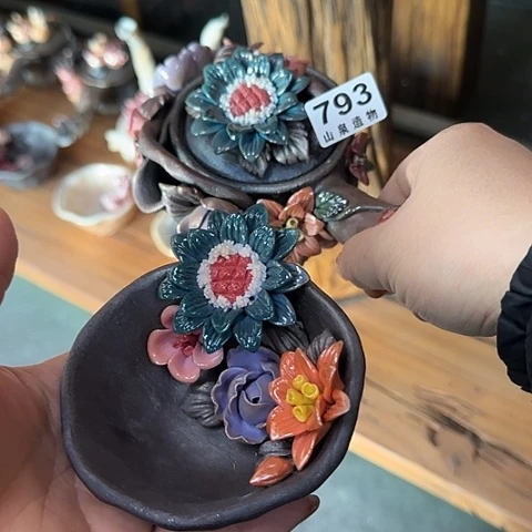 瓷片9**8柴烧柴烧柴烧793一套