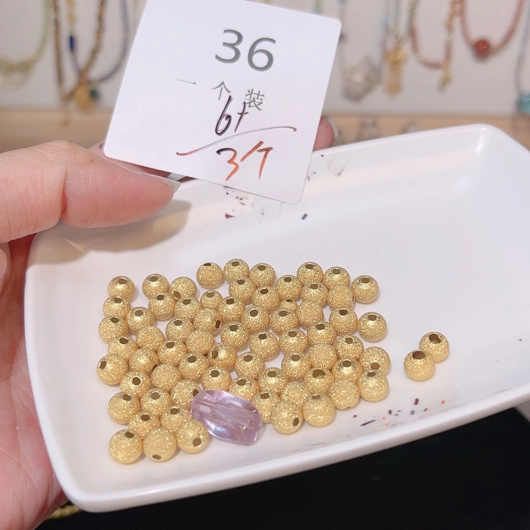 紫晶珠宝半成品银S925镀金镶嵌36