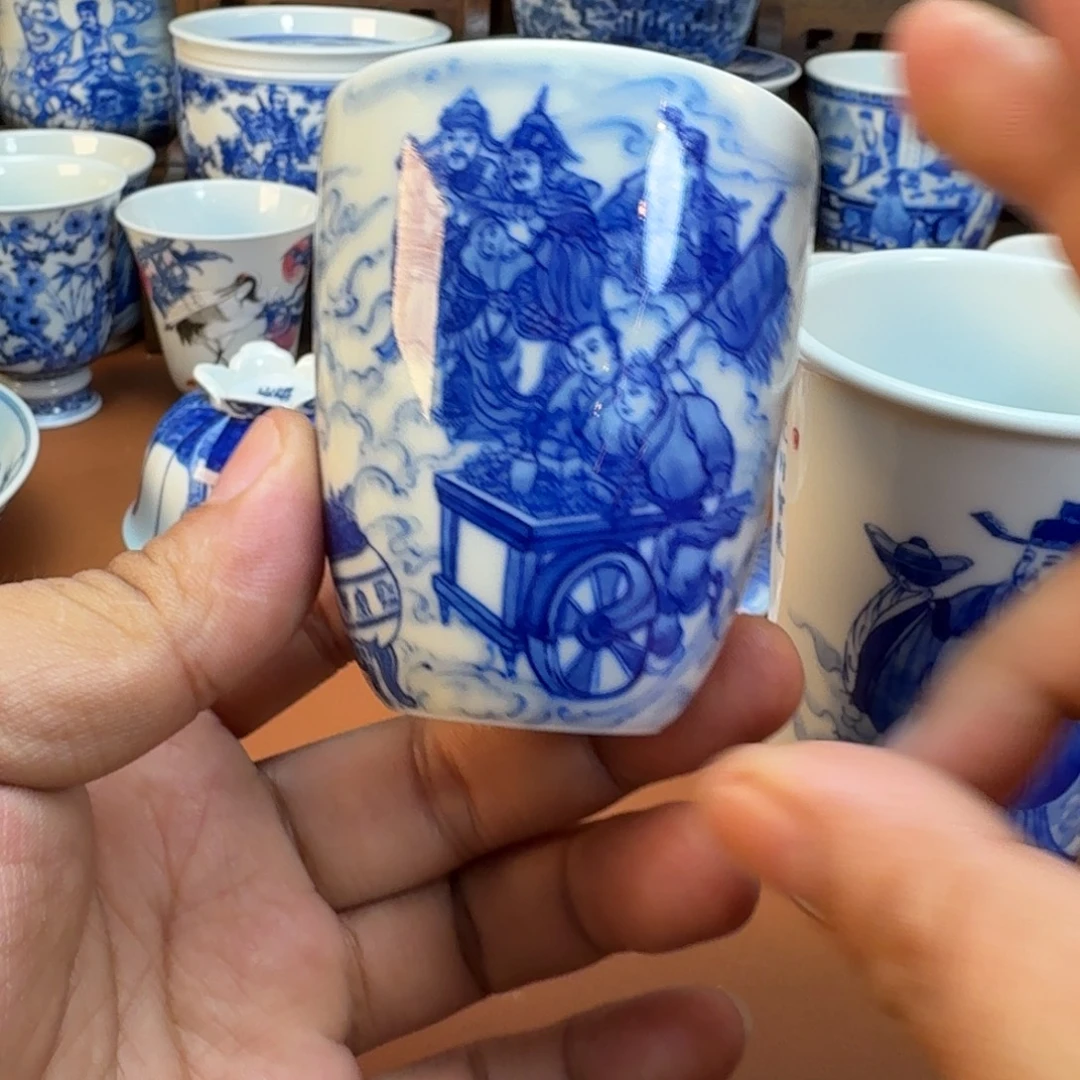 葛***乔陶杯子景德镇全手工手绘陶瓷