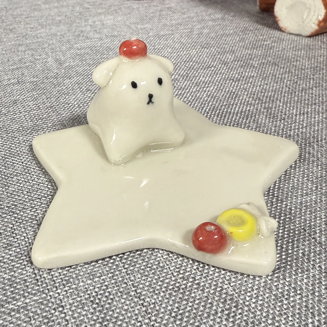 陶瓷手机支架 纯手工制作