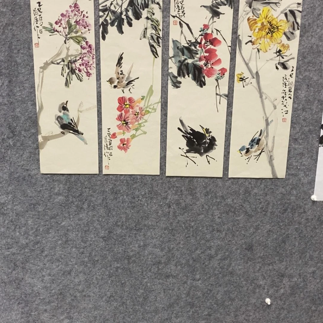 国画中****化张强国画花鸟作品