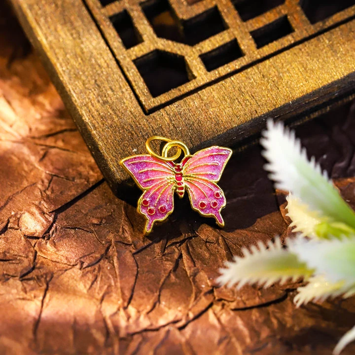 【晓韵专享】足金999蝴蝶 配件 送（合金链）HJD835