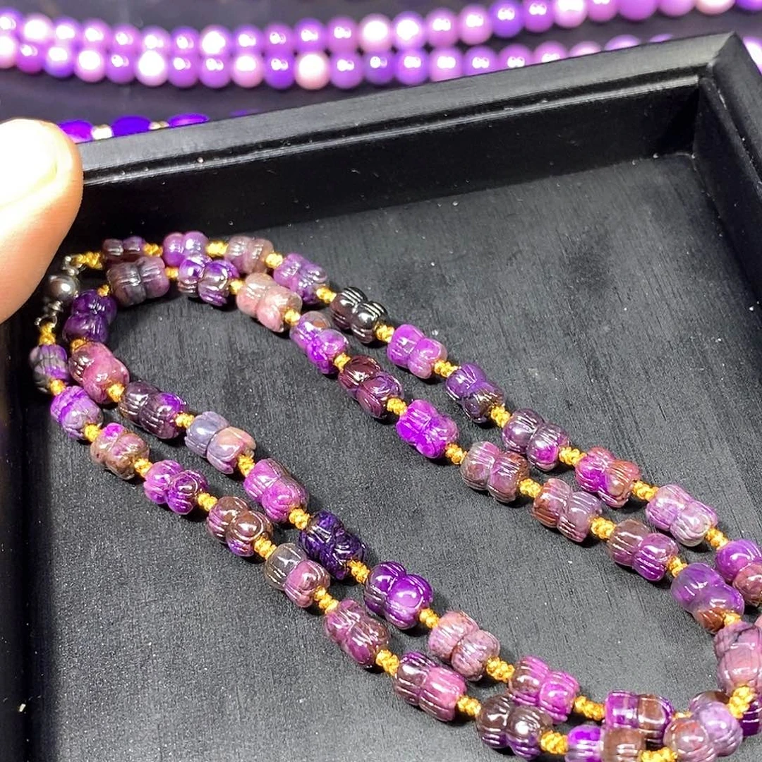 苏纪石（舒俱来）未镶嵌南非舒俱来肉骨头项链