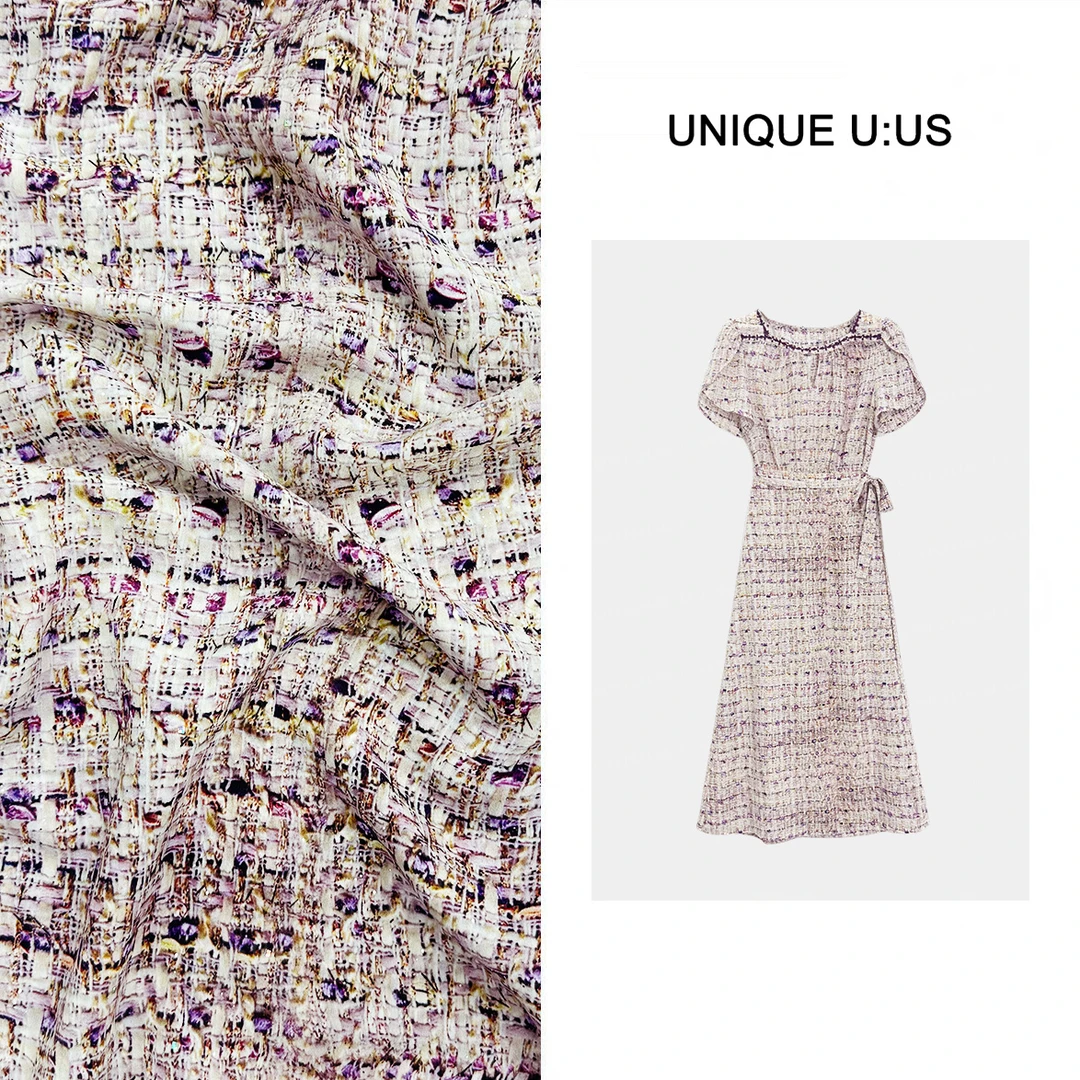 【曼曼MM.Studio】香风佳宜气质高级显瘦夏日百搭高腰连衣裙252959