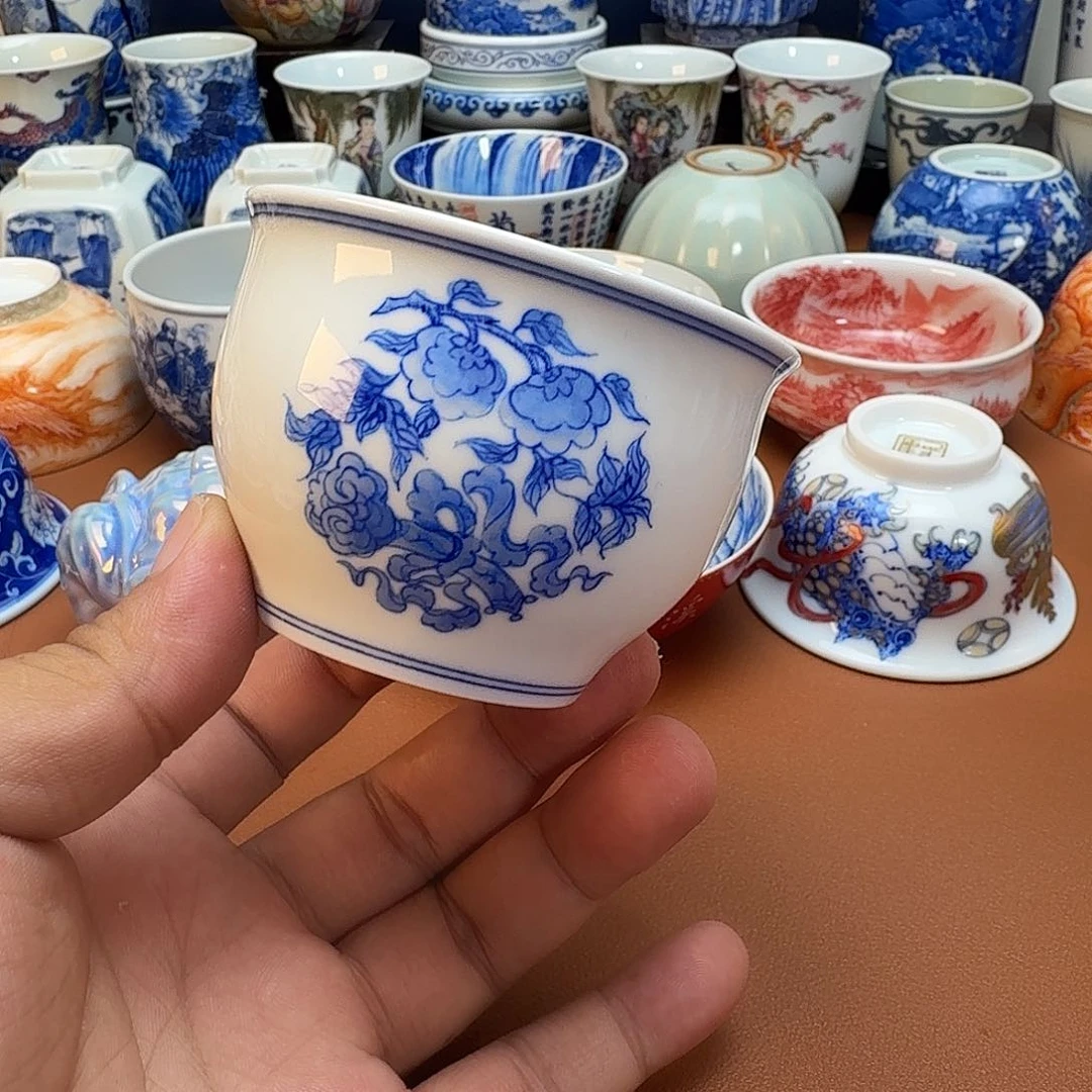 杯子景德镇全手工手绘陶瓷