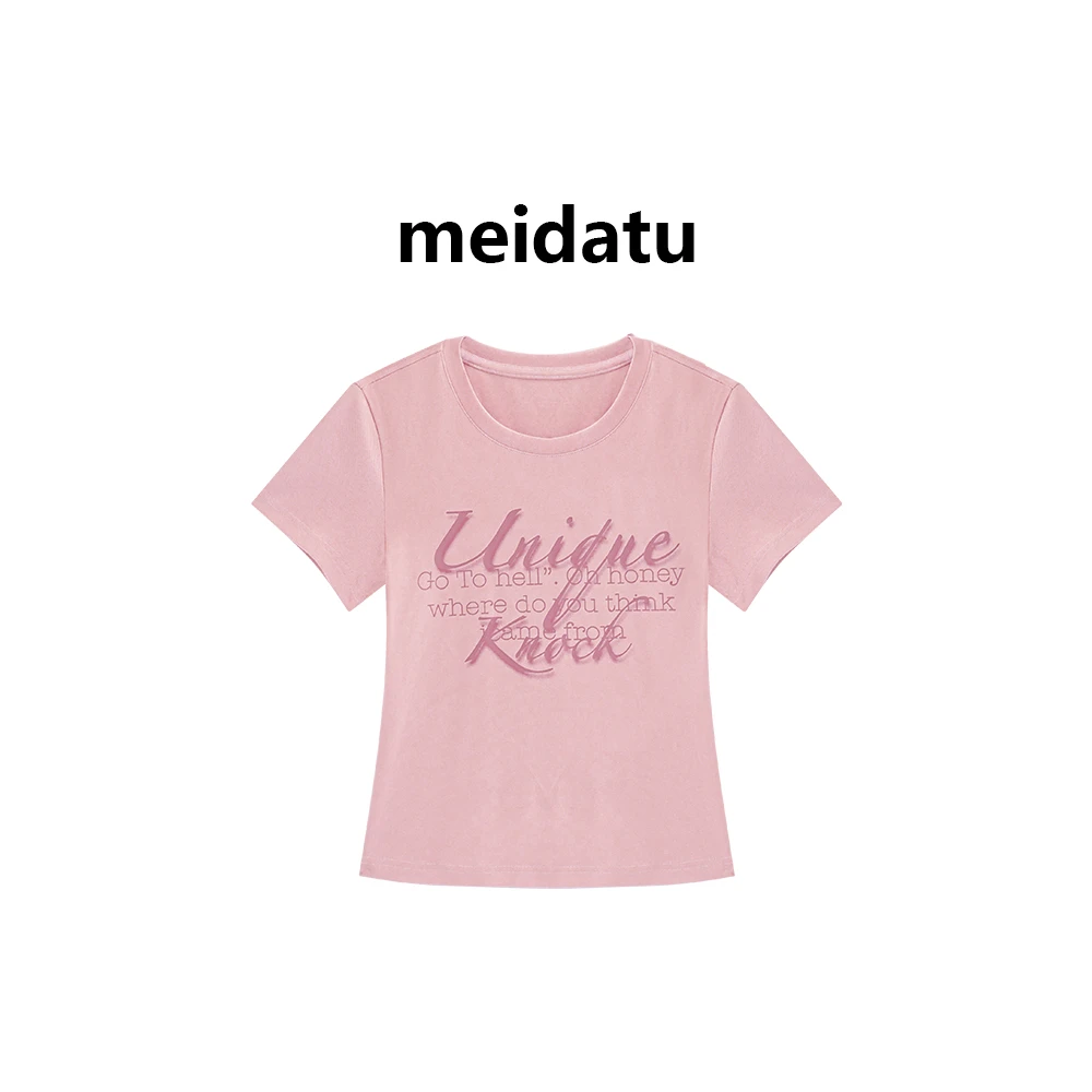 （心动符号）美式别致字母印花上衣（小个子版）CD525-J