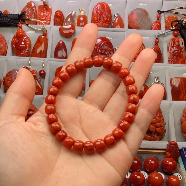 手串未镶嵌南红玛瑙